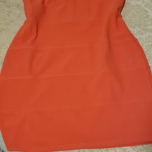 Orange bandage dress